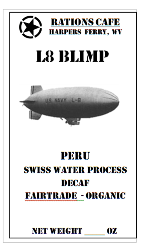 Decaf, Swiss Water Process, Peru, L8, 8 ounce